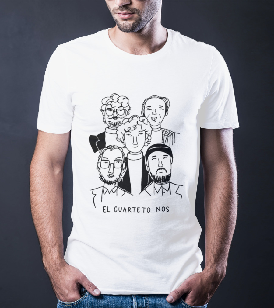 El Cuarteto De Nos Uruguay 1980 Cartoon Drawing T-Shirt