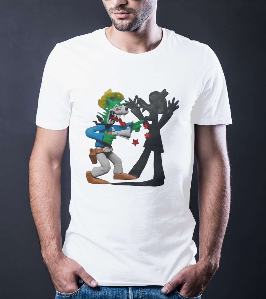 Wild Grrl MTV Celebrity Deathmatch Cartoon Style Claymation Scene T-Shirt