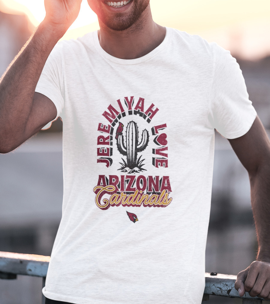 Jeremiah Love Arizona Cardinals Cactus NFL T-Shirt