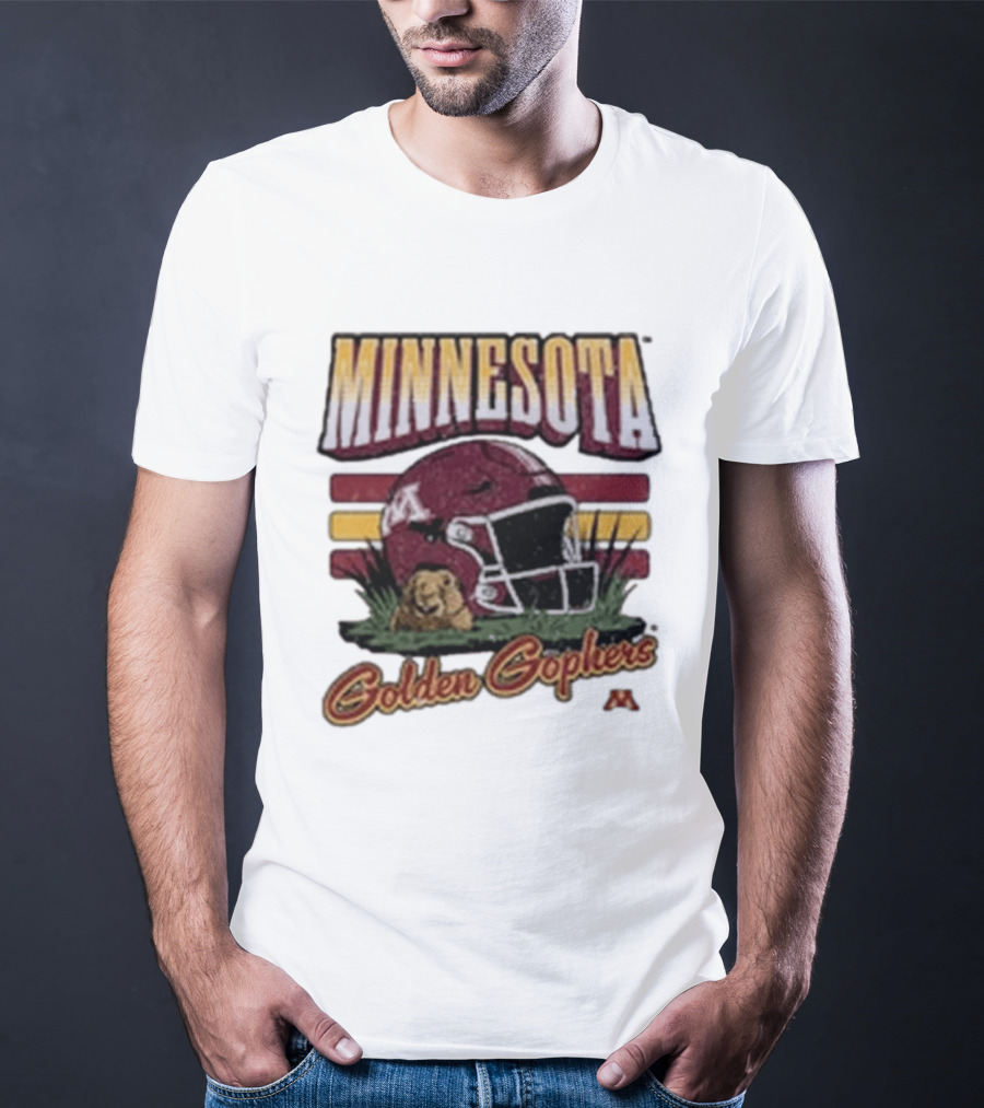 Minnesota Golden Gophers Football Helmet T-Shirt