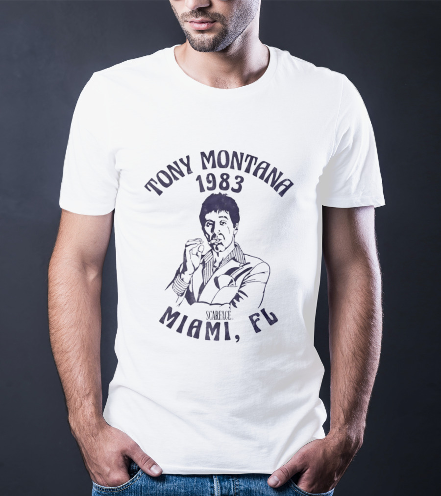 Tony Montana 1983 Scarface Miami FL T-Shirt