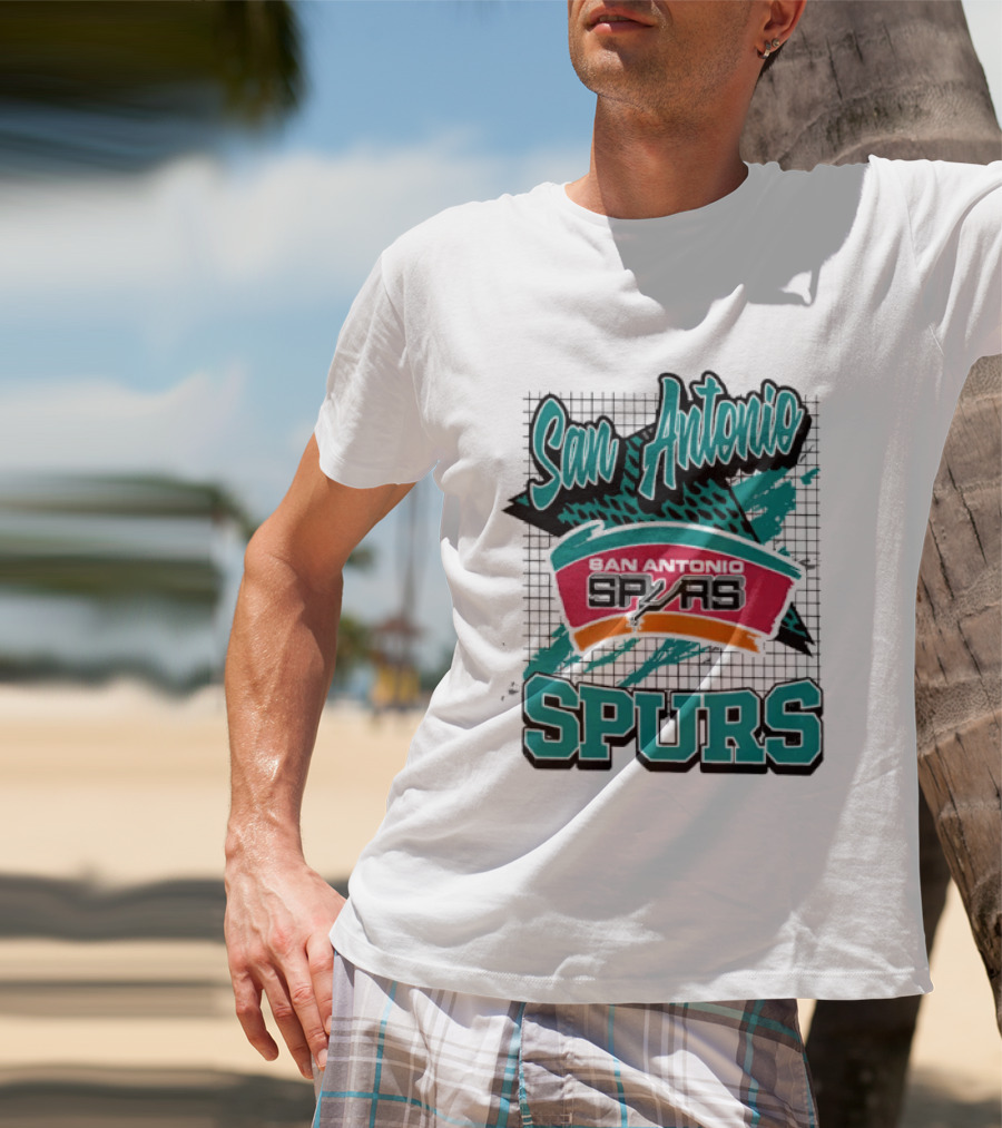 San Antonio Spurs NBA Retro Style San Antonio Spurs Memphis Spurs T-Shirt