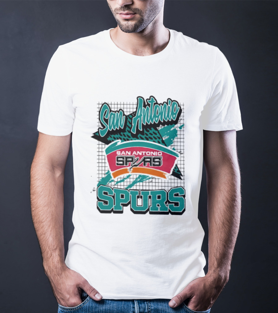 San Antonio Spurs NBA Retro Style San Antonio Spurs Memphis Spurs T-Shirt