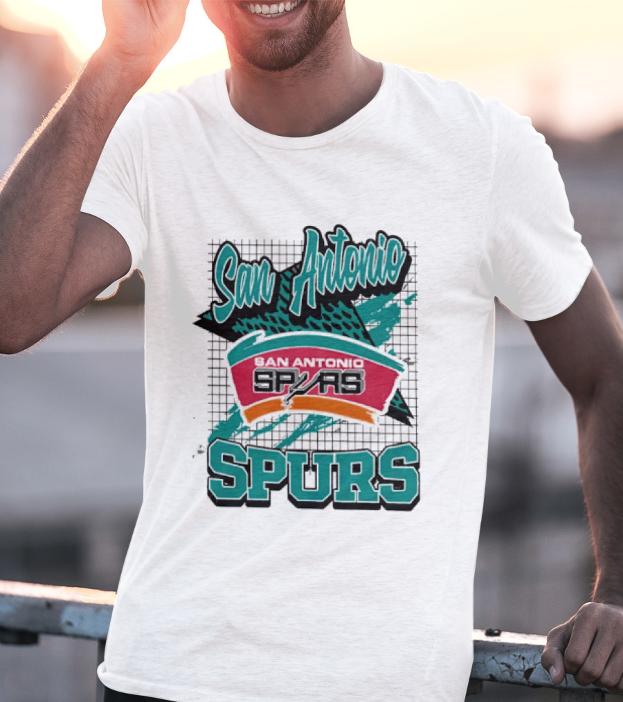 San Antonio Spurs NBA Retro Style San Antonio Spurs Memphis Spurs T-Shirt