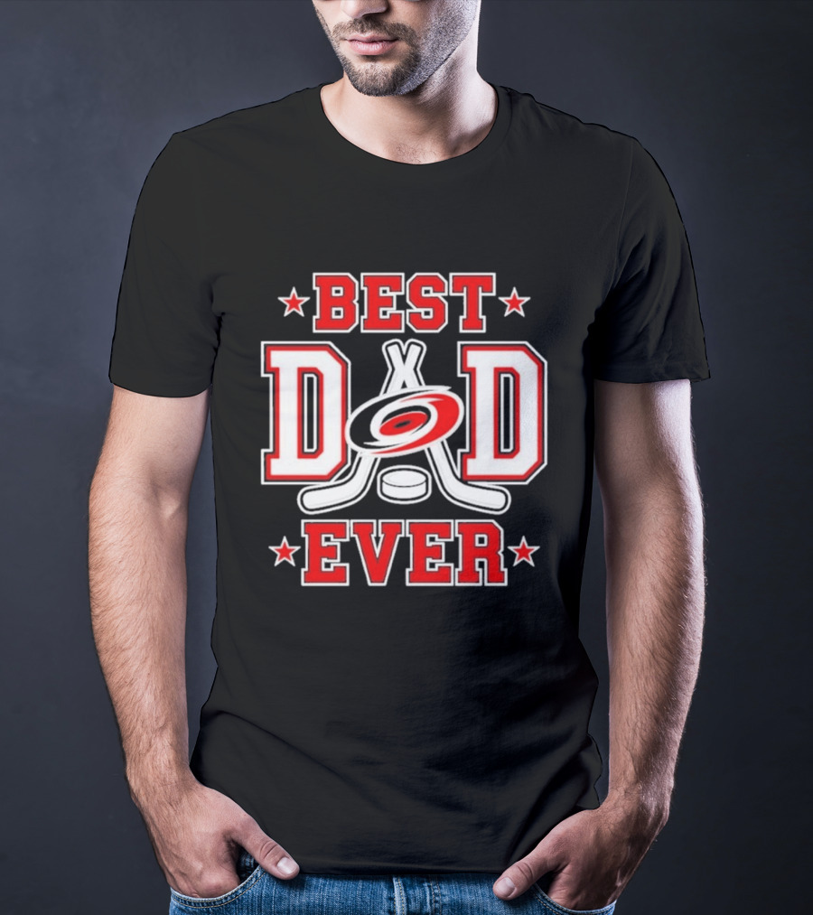 Carolina Hurricanes Best Dad Ever 2026 NHL Fan Gear T-Shirt