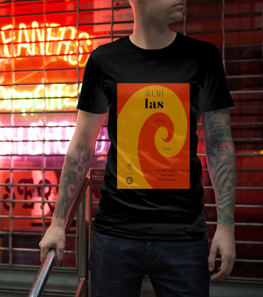 Allah Las Sam Blasucci The Chapel San Francisco May 29 30 2026 Tour West T-Shirt
