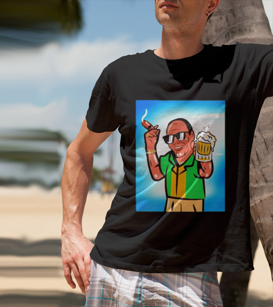 Boss Beer And Cigars Summer Vibes Retro Style Celebration T-Shirt