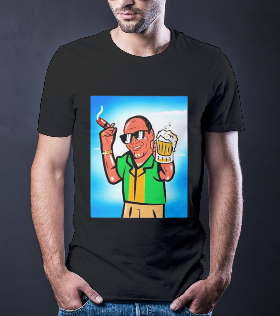 Boss Beer And Cigars Summer Vibes Retro Style Celebration T-Shirt