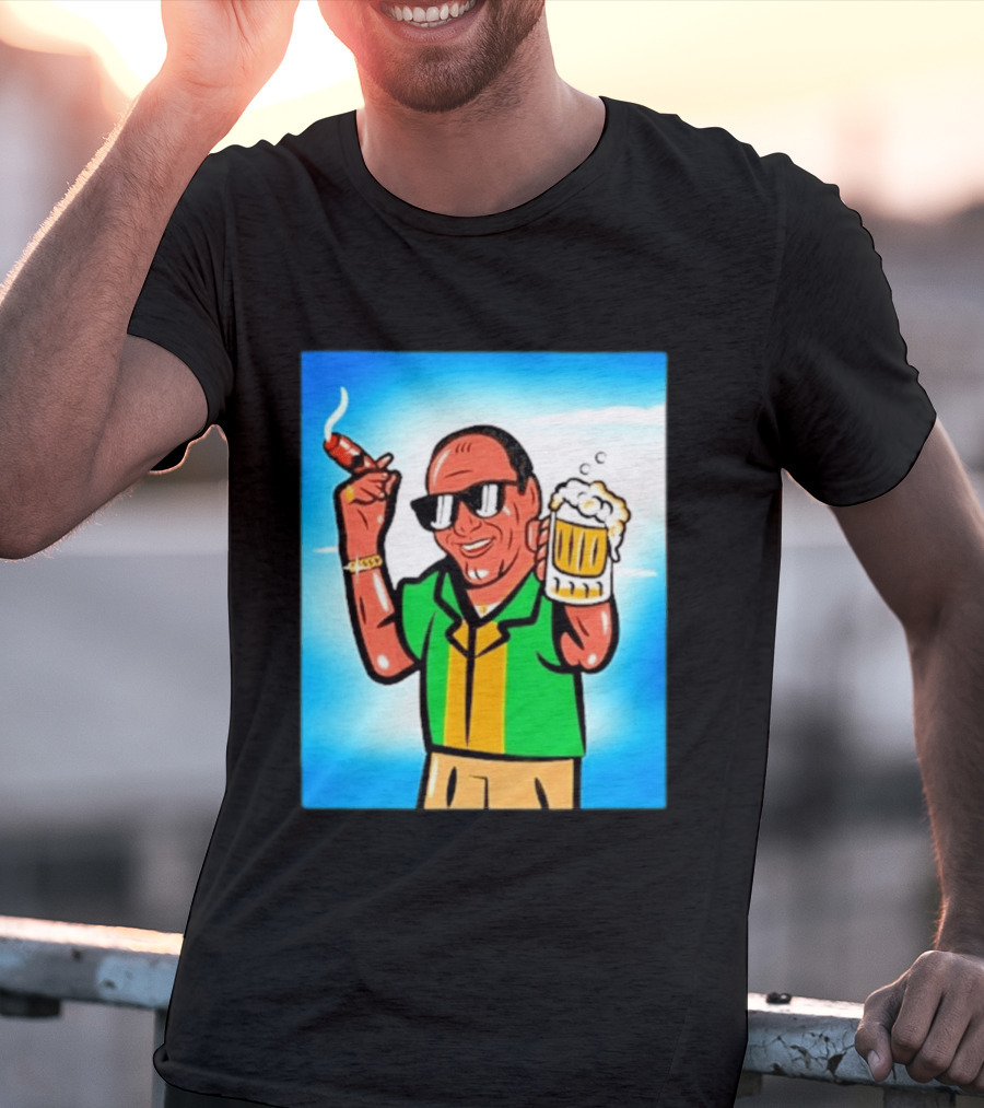 Boss Beer And Cigars Summer Vibes Retro Style Celebration T-Shirt