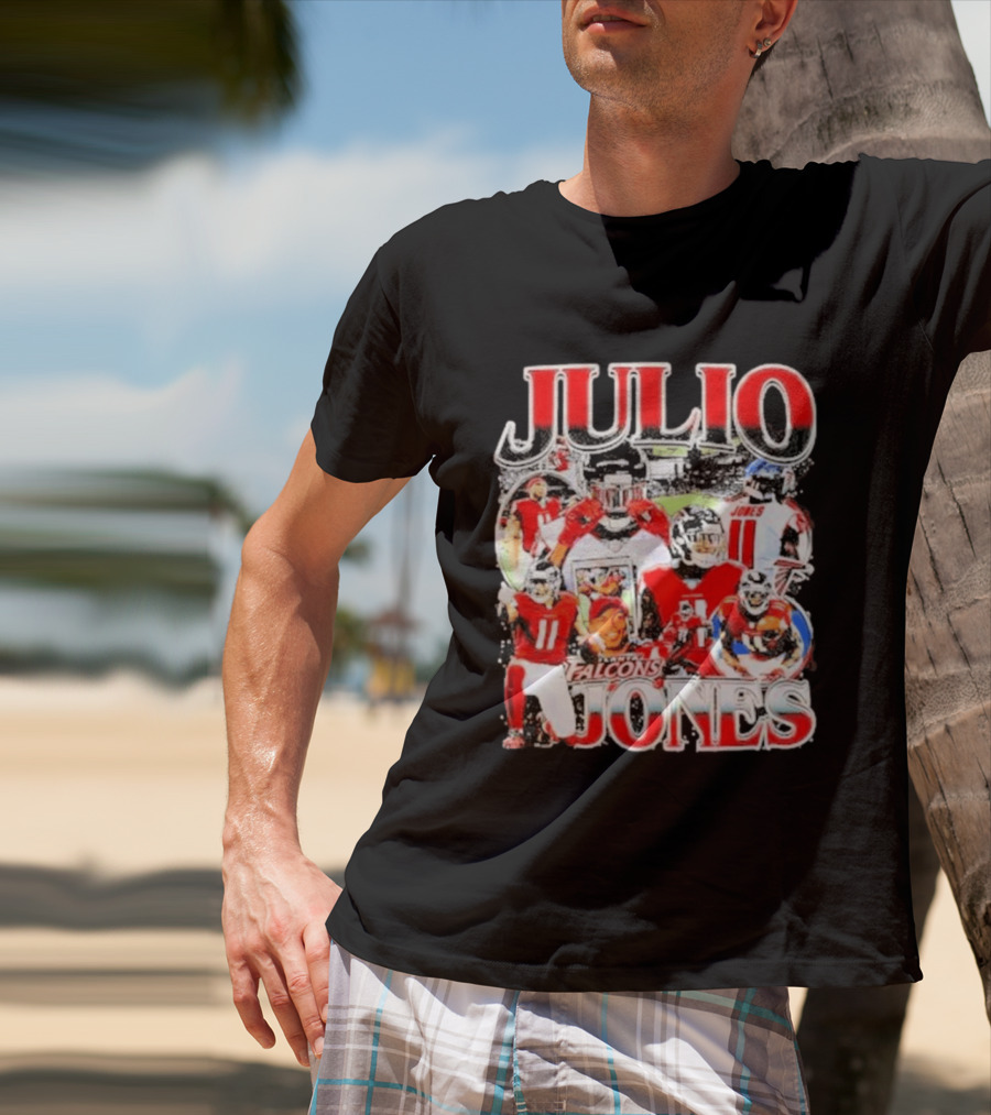 Julio Jones Iconic Atlanta Falcons Football Moments T-Shirt