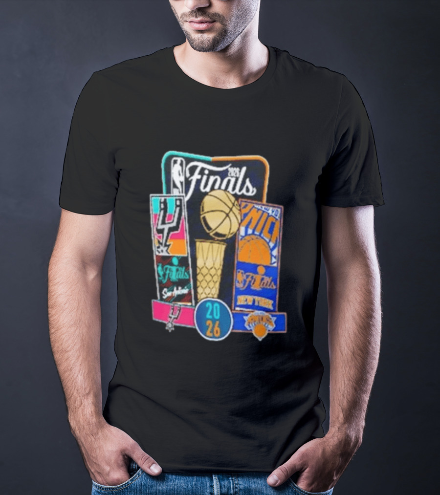 2026 NBA Finals San Antonio Spurs Vs New York Knicks Tickets Basketball Matchup T-Shirt