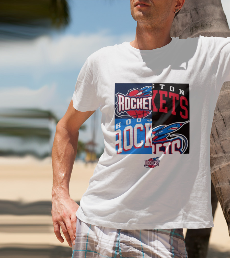 Houston Rockets New Era Block Basketball Team T-Shirt