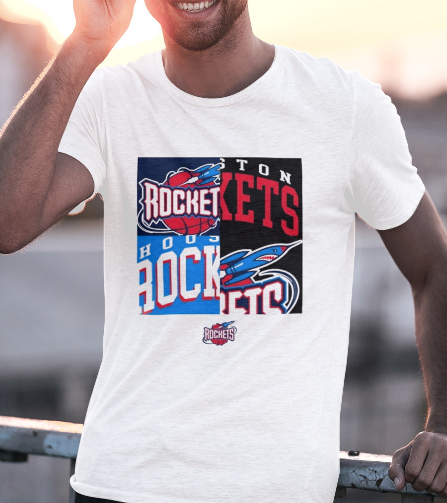 Houston Rockets New Era Block Basketball Team T-Shirt