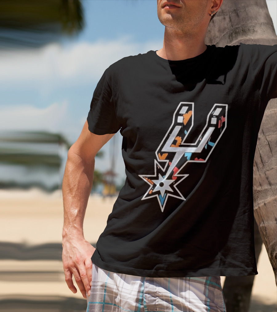 San Antonio Spurs Fiesta Colors NBA T-Shirt