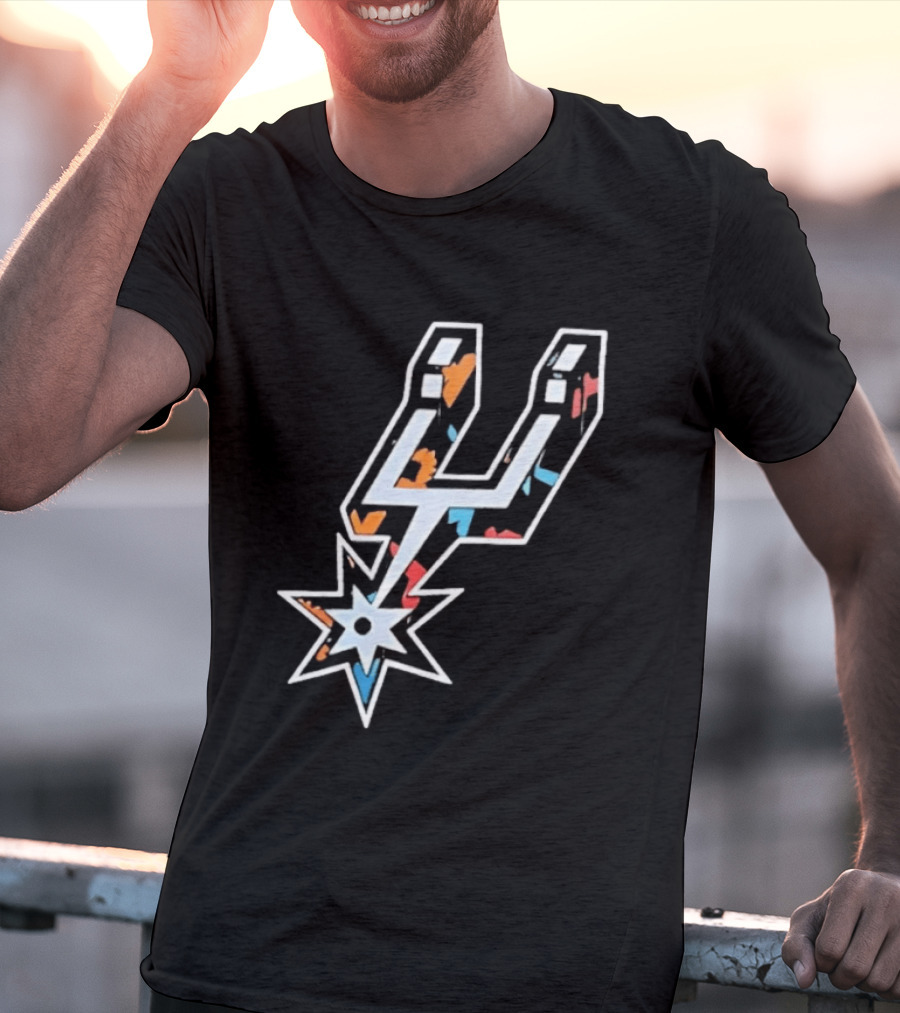 San Antonio Spurs Fiesta Colors NBA T-Shirt
