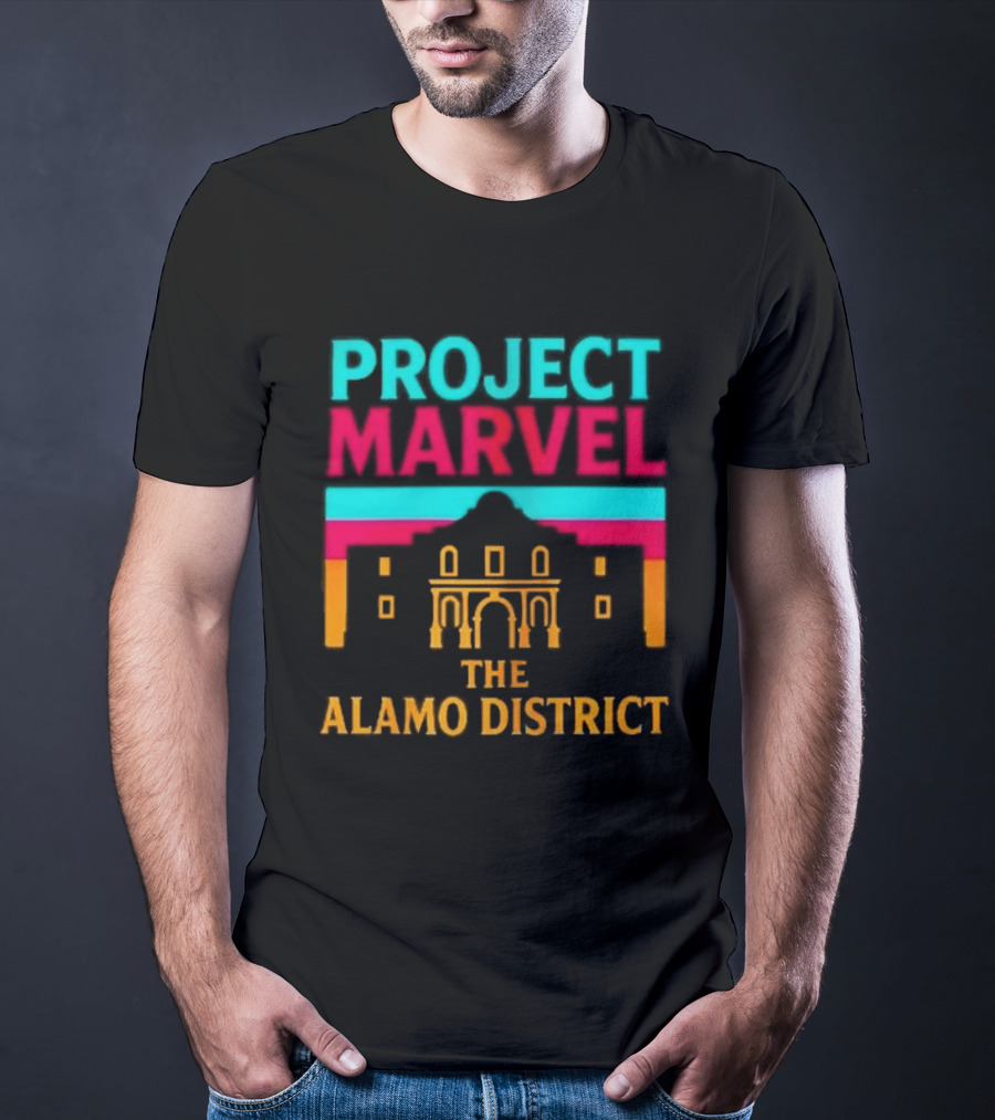 San Antonio Spurs Project Marvel The Alamo District T-Shirt