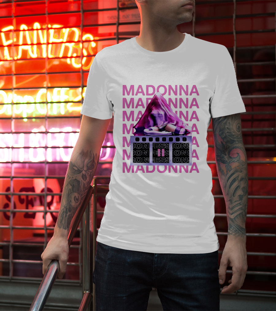 Madonna Confessions II Pink Veil Performance T-Shirt