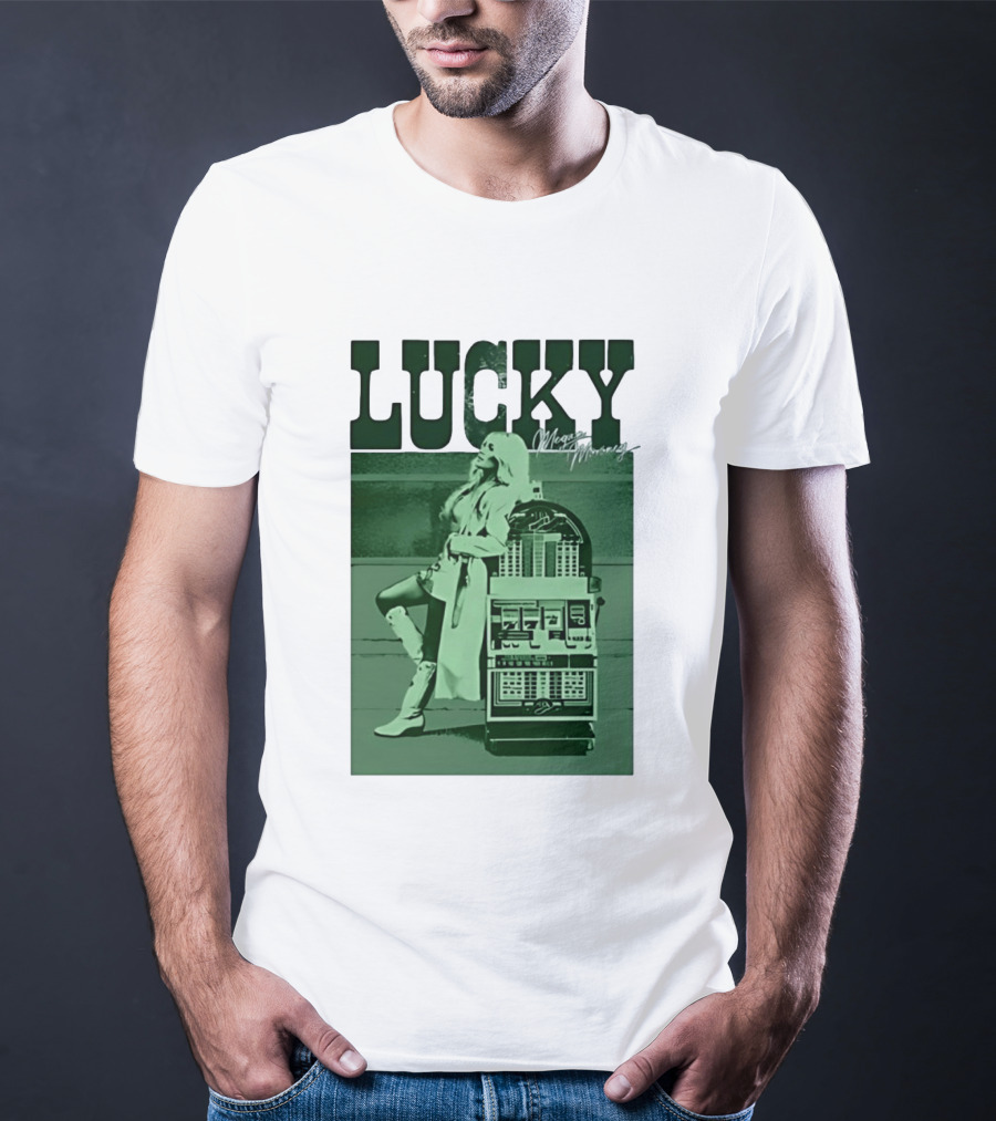 Megan Moroney LUCKY Retro Slot Machine T-Shirt