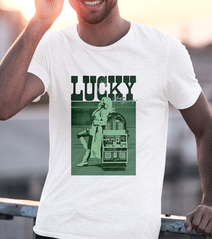 Megan Moroney LUCKY Retro Slot Machine T-Shirt
