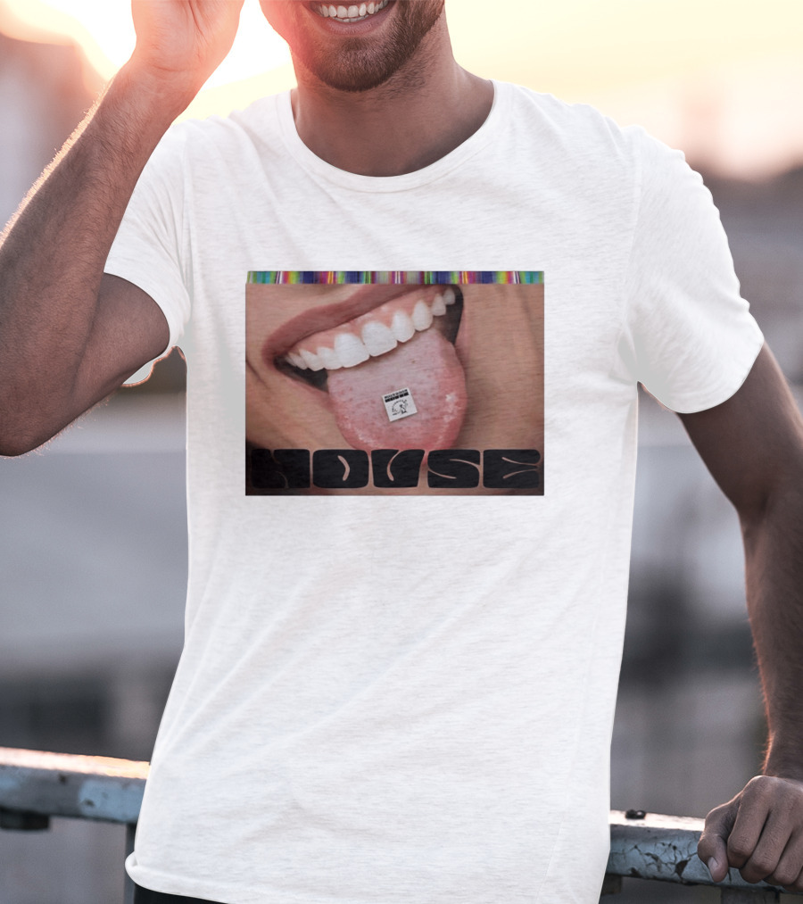 Mushroom Houses World Class Psychedelics House Rave LSD Acid House T-Shirt
