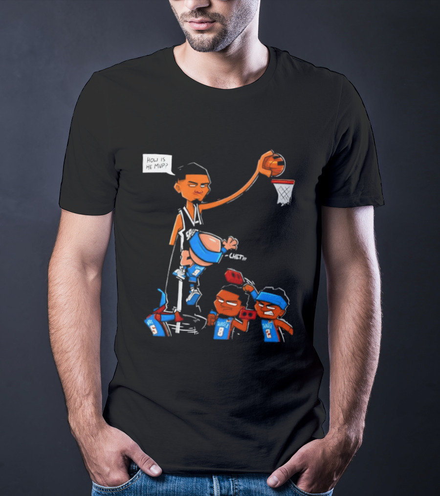 Victor Wembanyama San Antonio Spurs Vs Chet Holmgren Oklahoma City Thunder NBA MVP Debate T-Shirt