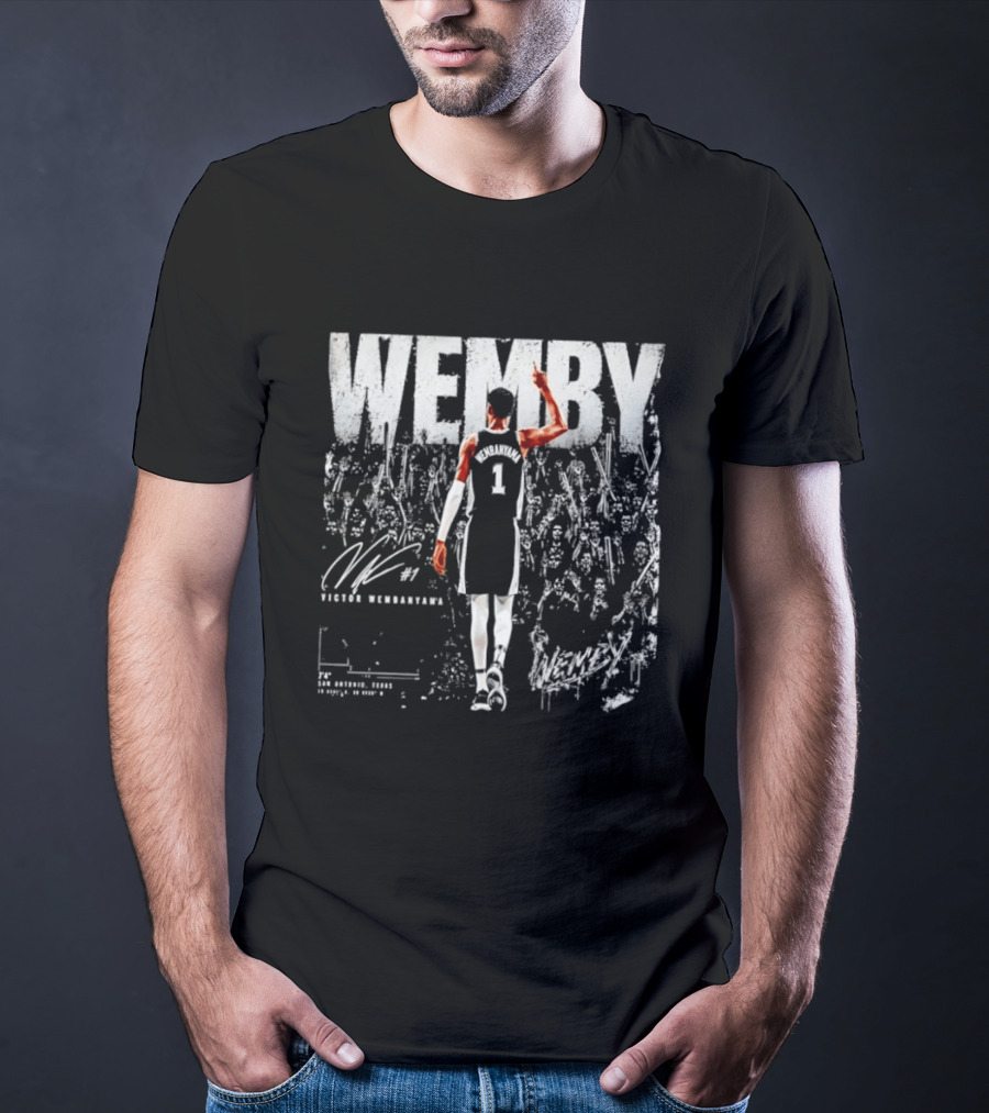 Victor Wembanyama WEMBY San Antonio Spurs 1 NBA Basketball 74 T-Shirt