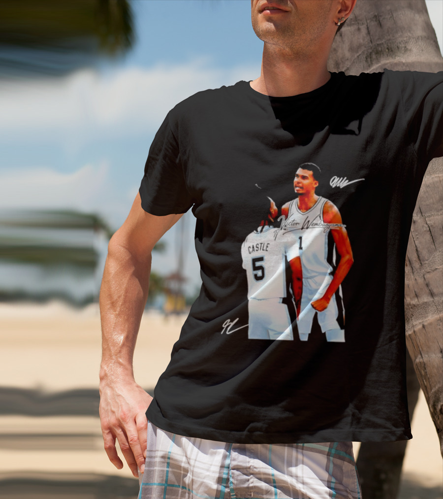 Victor Wembanyama Stephon Castle San Antonio Spurs NBA Basketball 1 5 T-Shirt