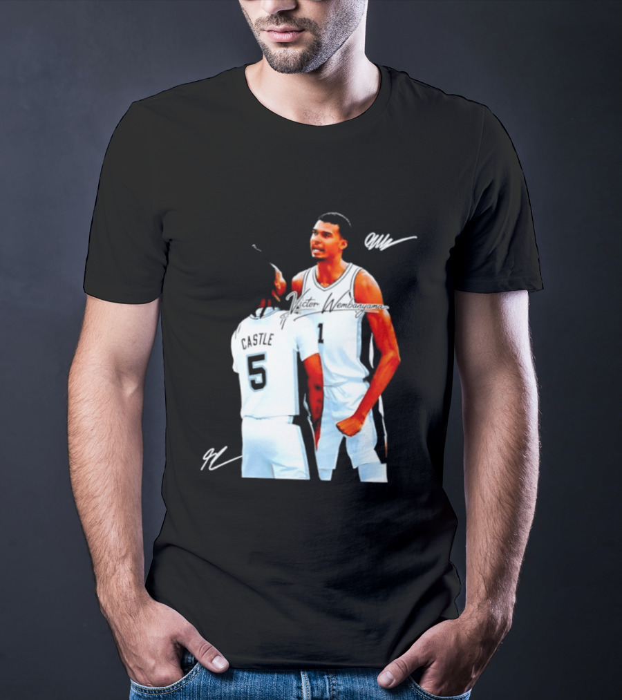 Victor Wembanyama Stephon Castle San Antonio Spurs NBA Basketball 1 5 T-Shirt