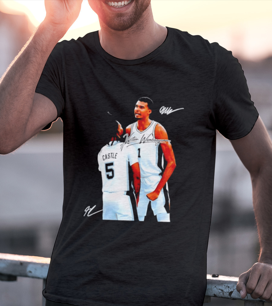 Victor Wembanyama Stephon Castle San Antonio Spurs NBA Basketball 1 5 T-Shirt