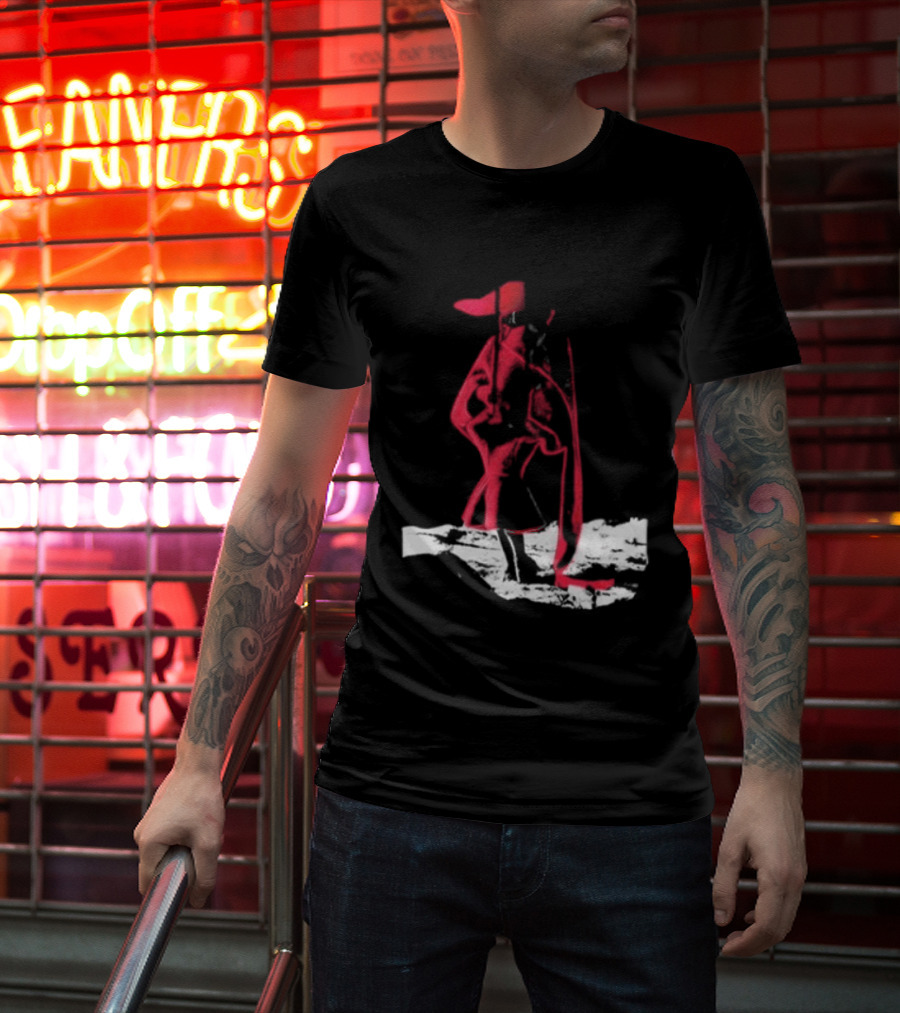 Adelaxo Adela Abstract Red Figure T-Shirt
