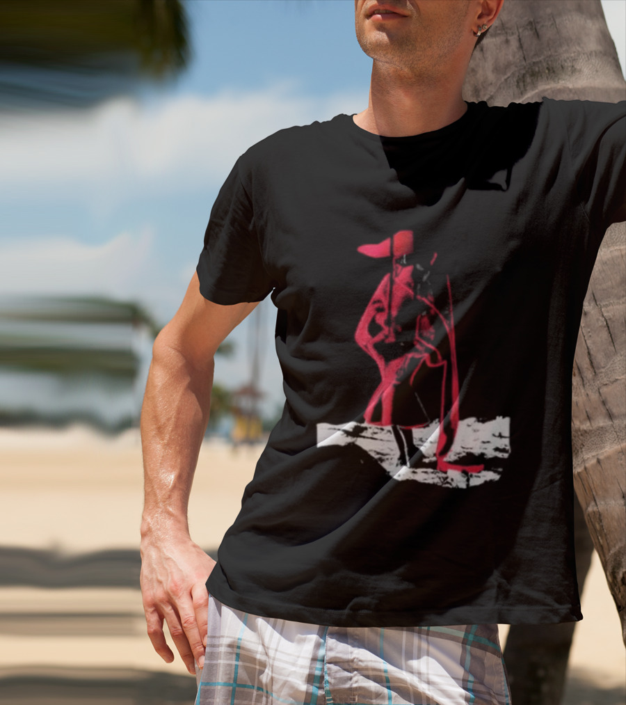 Adelaxo Adela Abstract Red Figure T-Shirt