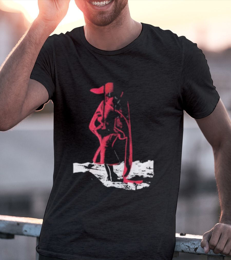 Adelaxo Adela Abstract Red Figure T-Shirt