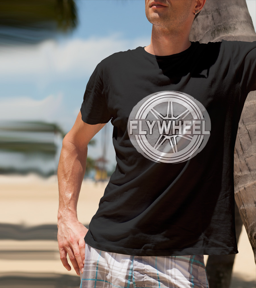 FLYWHEEL Circular Wheel Spoke T-Shirt