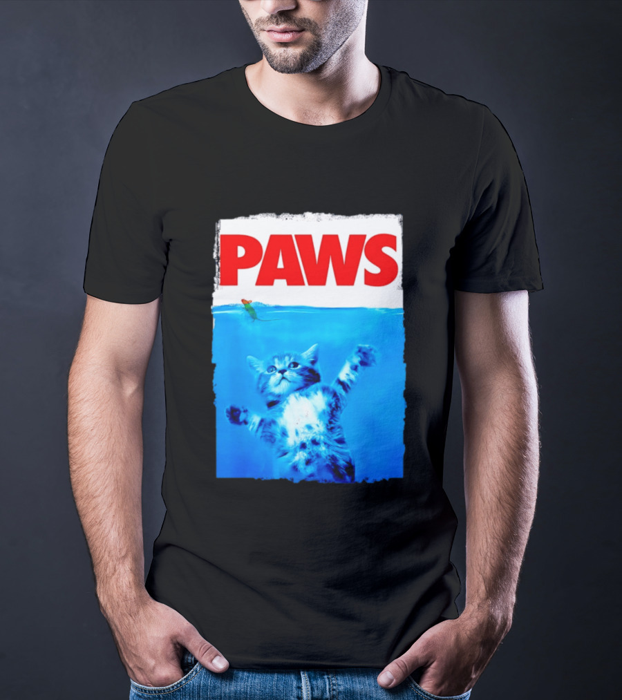Jaws Universal Steven Spielberg Amblin Entertainment Paws Kitten Mouse T-Shirt