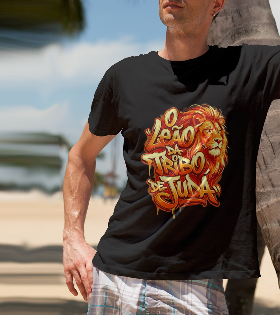 O Leão Da Tribo De Judá Lion T-Shirt