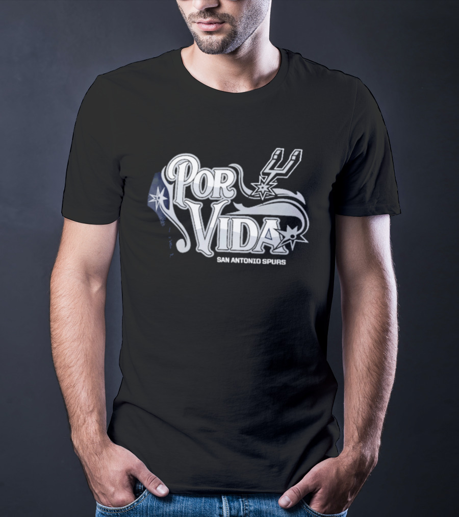San Antonio Spurs Por Vida Spurs Logo Half Court Offense T-Shirt