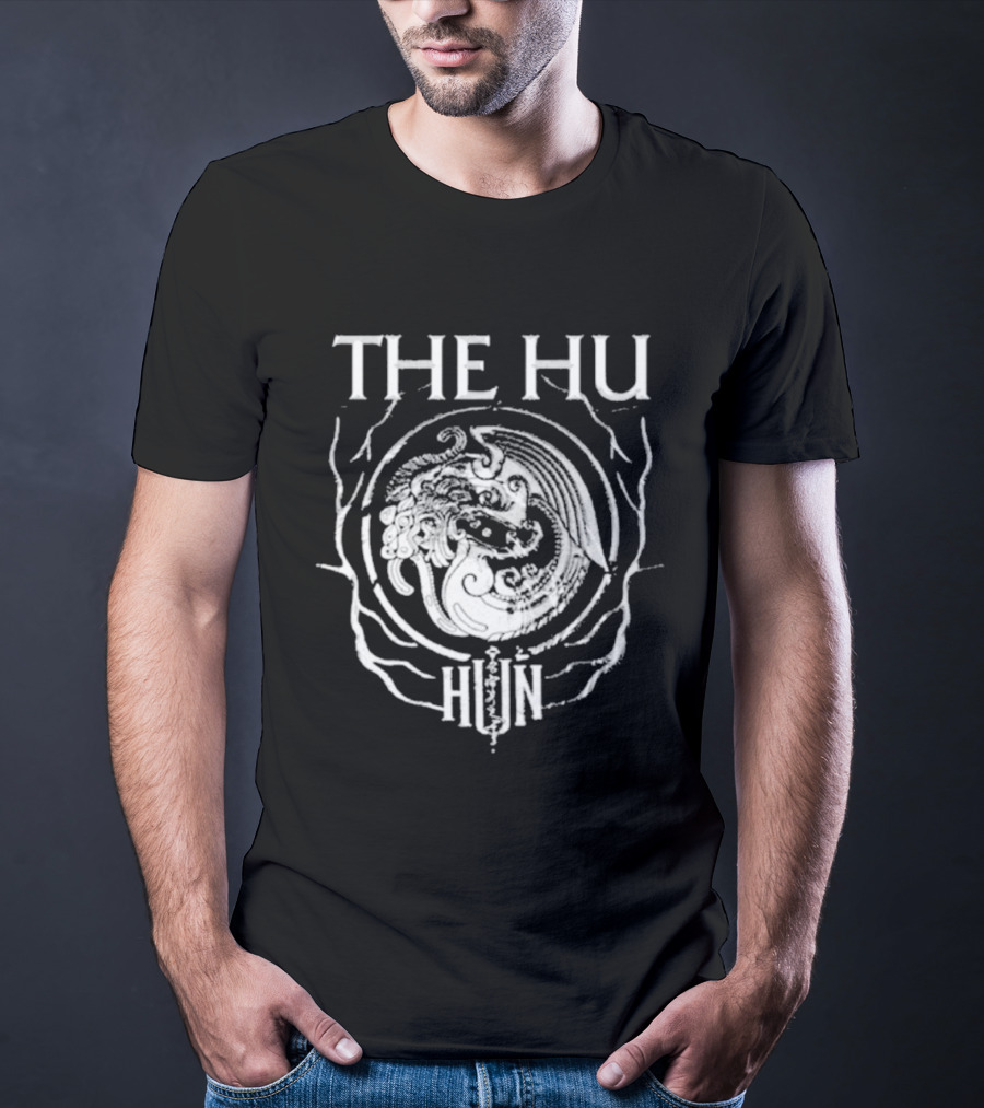 The Hu Band Symbol Black White Hun Circle T-Shirt