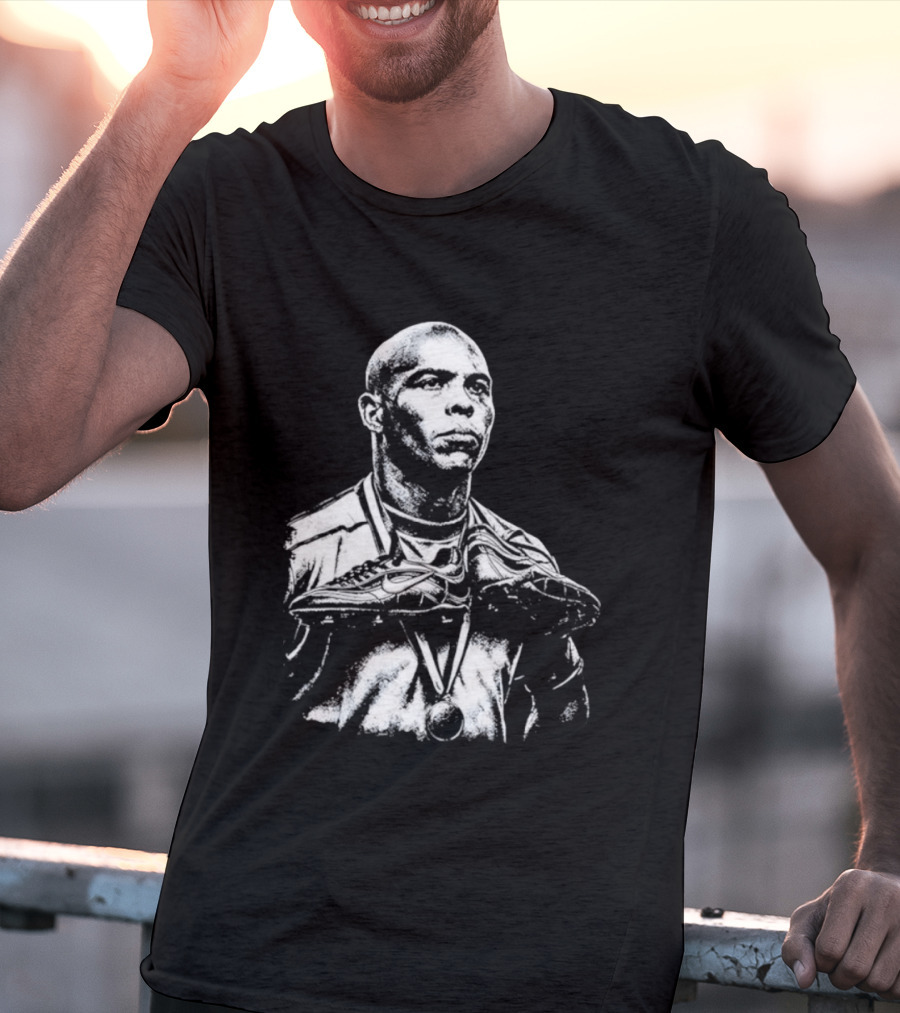 Ronaldo Fenomeno Nike Soccer Cleats Golden Medal Iconic Image T-Shirt