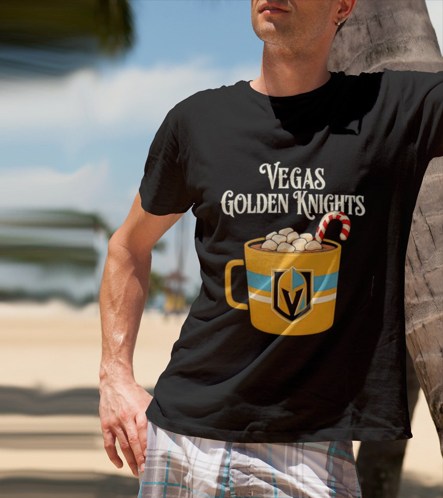 Vegas Golden Knights With Candy Cane Richmond T-Shirt
