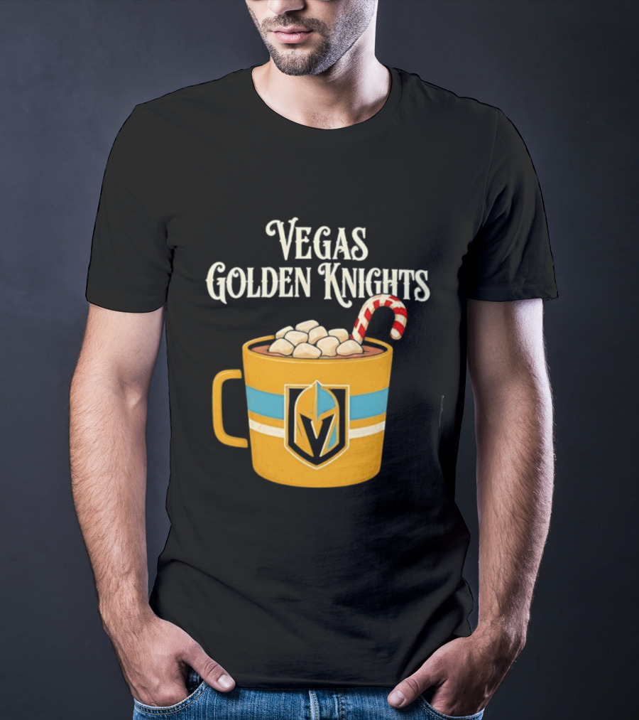 Vegas Golden Knights With Candy Cane Richmond T-Shirt