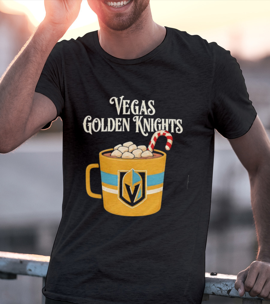 Vegas Golden Knights With Candy Cane Richmond T-Shirt