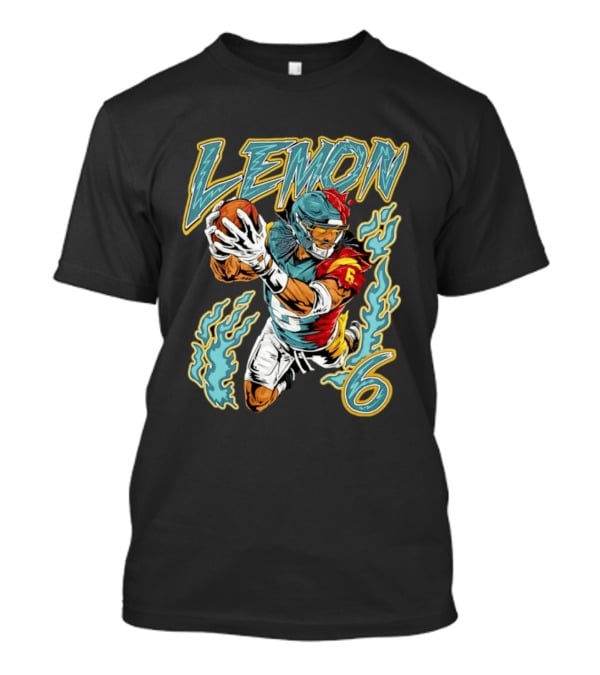 Philadelphia Eagles Football At Number 6 Makai Lemon Action T-Shirt