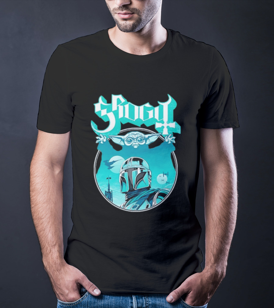 Grogu Mandalorian Ghost Band Star Wars T-Shirt