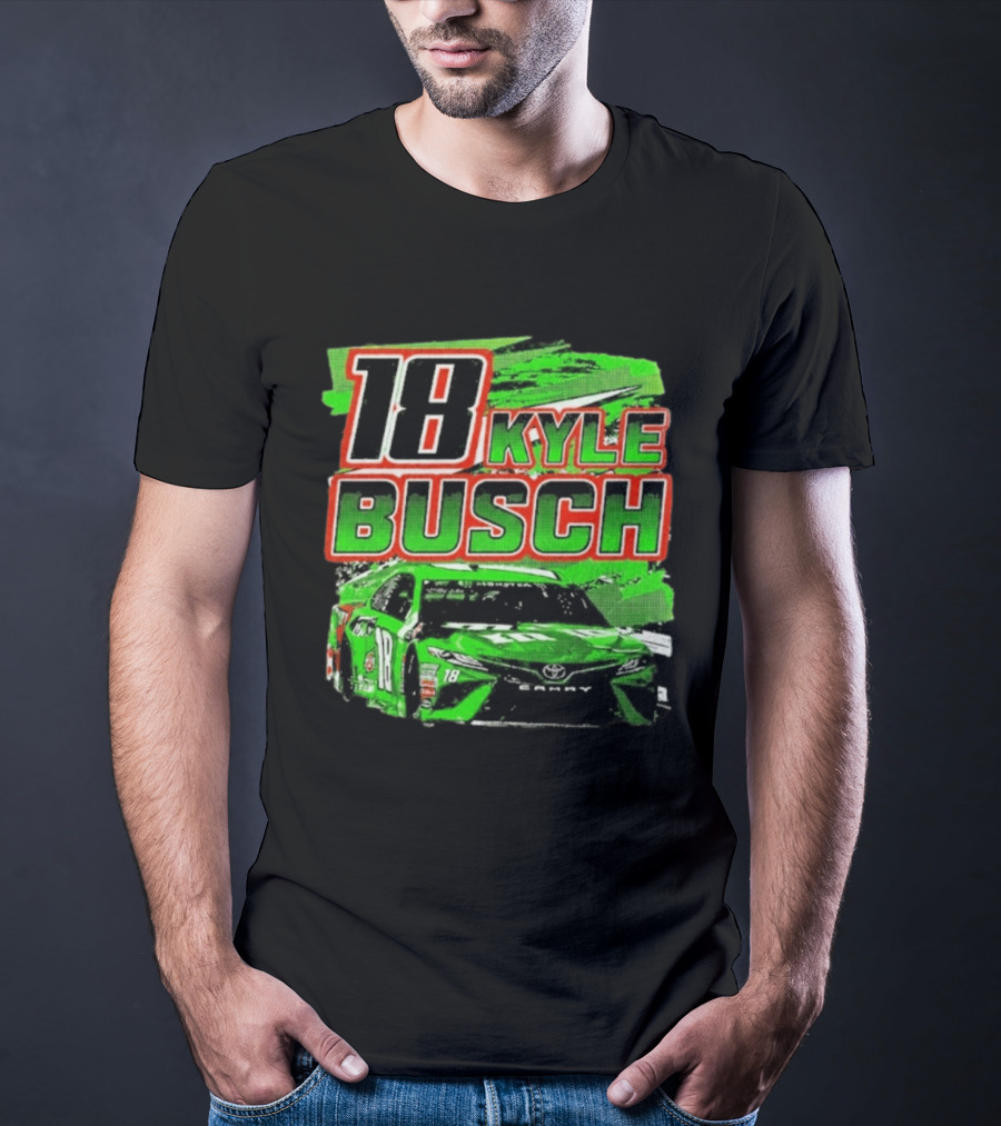 18 Kyle Busch Racing 2026 Green Car T-Shirt