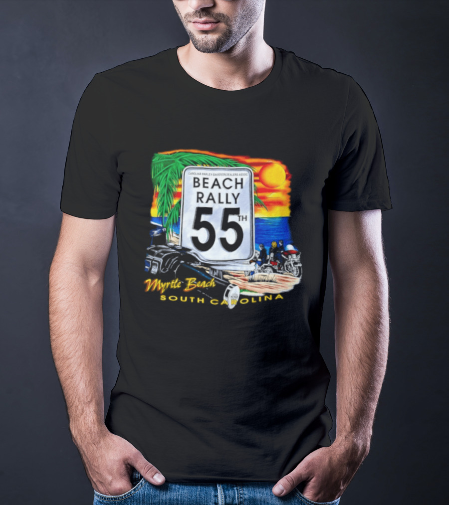Carolina Harley Davidson Dealers Assoc Beach Rally 55th Myrtle Beach South Carolina T-Shirt