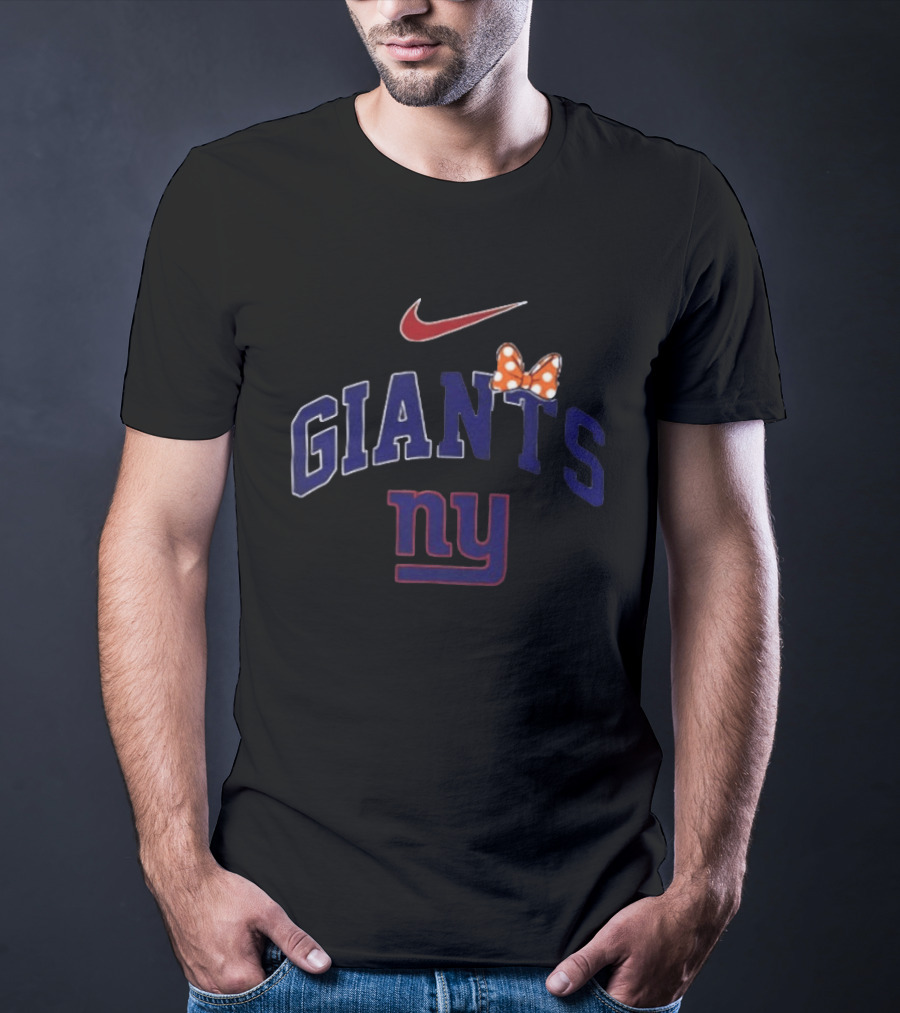 Nike New York Giants Ny Boo To You Fa Boo Lous Giants Bow T-Shirt