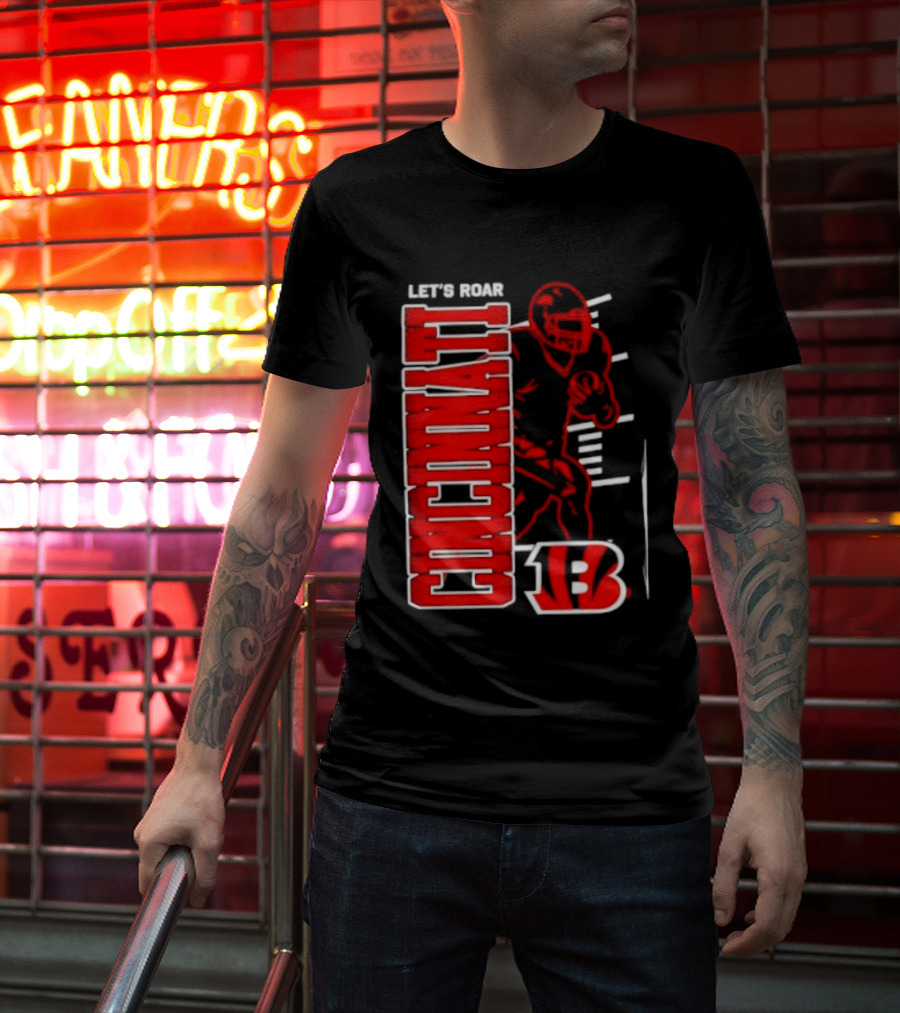 Cincinnati Bengals Football Let's Roar 13 T-Shirt