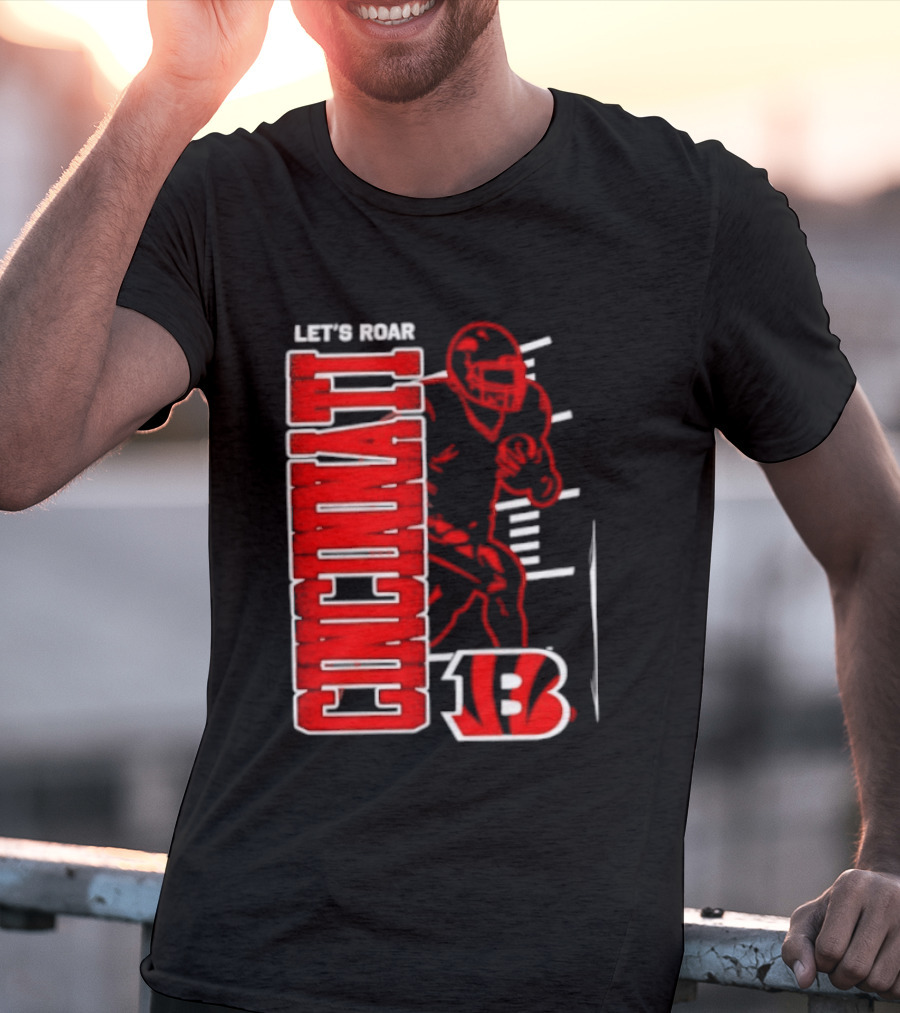 Cincinnati Bengals Football Let's Roar 13 T-Shirt