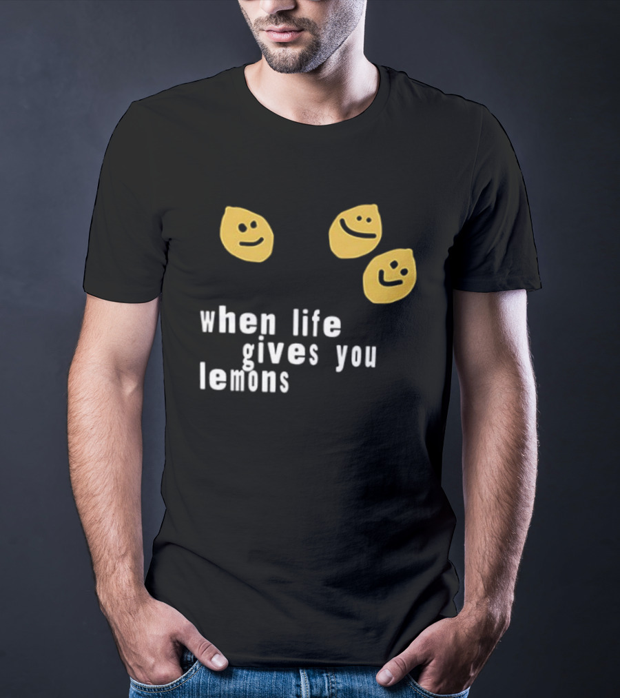 Jesus Lemonade When Life Gives You Lemons Smiley Faces T-Shirt