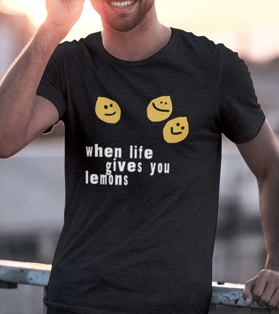 Jesus Lemonade When Life Gives You Lemons Smiley Faces T-Shirt